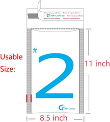 AirnDefense #2 8.5x12" White Poly Bubble Mailers Shipping Padded Envelopes
