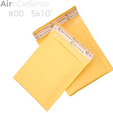 #00 5x10 Kraft Bubble Padded Envelopes Mailers Yellow Shipping Bags AirnDefense