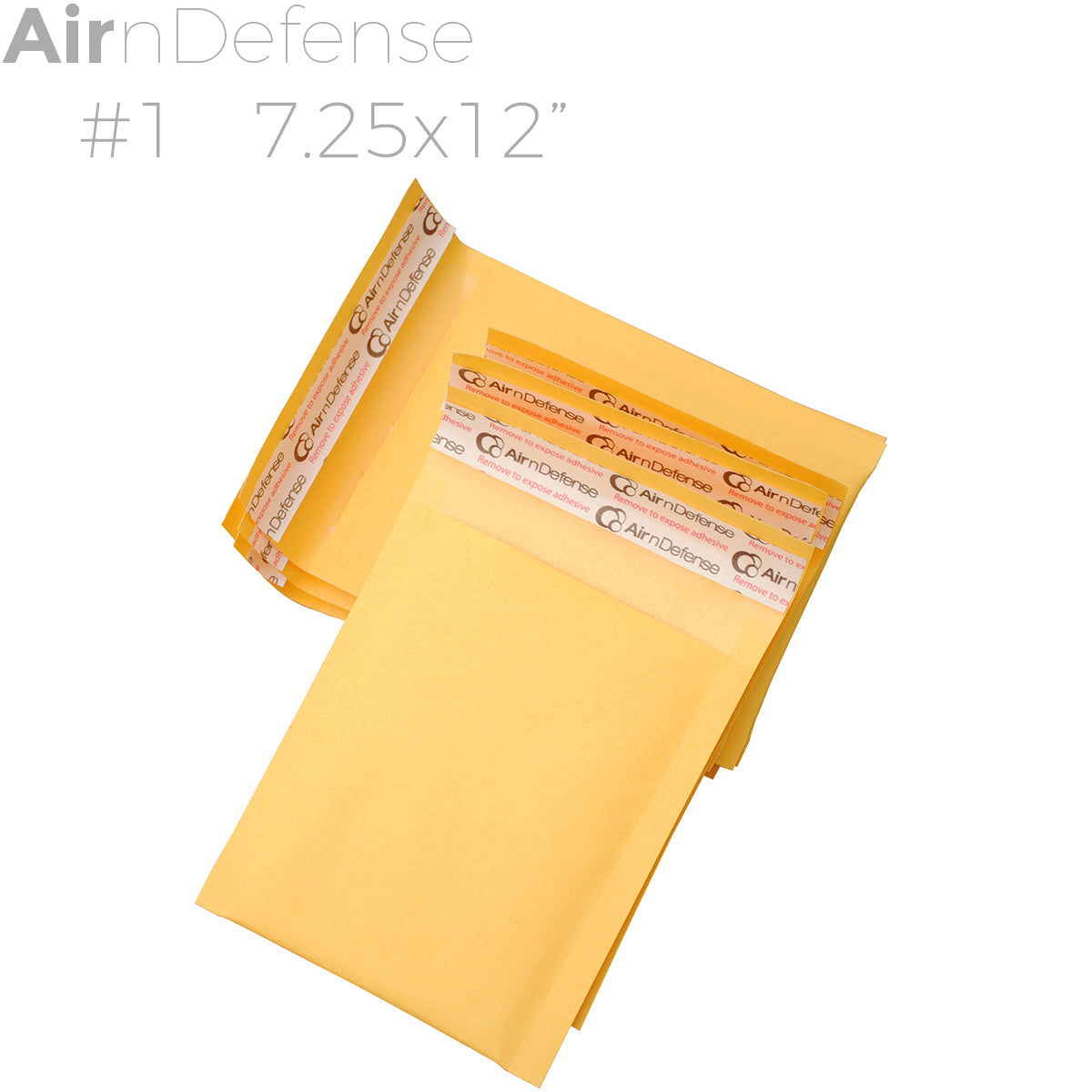#1 7.25x12 Kraft Bubble Padded Envelopes Mailers Yellow Shipping Bag AirnDefense