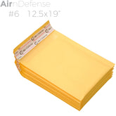 #6 12.5x19 Kraft Bubble Padded Envelopes Mailers Yellow Shipping Bag AirnDefense