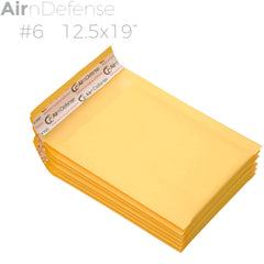 #6 12.5x19 Kraft Bubble Padded Envelopes Mailers Yellow Shipping Bag AirnDefense