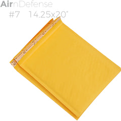 #7 14.25x20 Kraft Bubble Padded Envelopes Mailer Yellow Shipping Bag AirnDefense