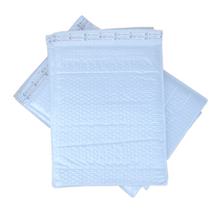 #000 4x8" White Poly Padded Envelopes Shipping Bubble Mailers AirnDefense
