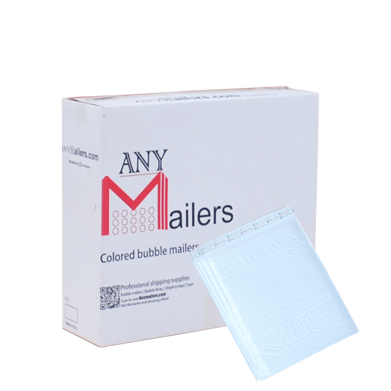 4x8 Poly Bubble Mailers White Self Sealing Shipping Padded Envelopes  Size#000 case:500