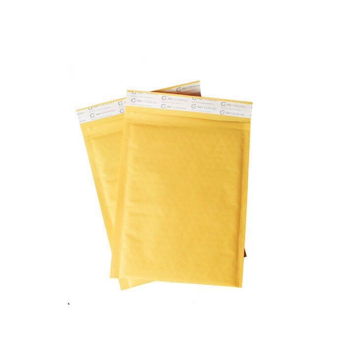 #000 4x8 Kraft Bubble Padded Envelopes Mailers Yellow Shipping Bags AirnDefense