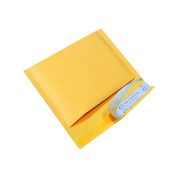 #000 4x8 Kraft Bubble Padded Envelopes Mailers Yellow Shipping Bags AirnDefense