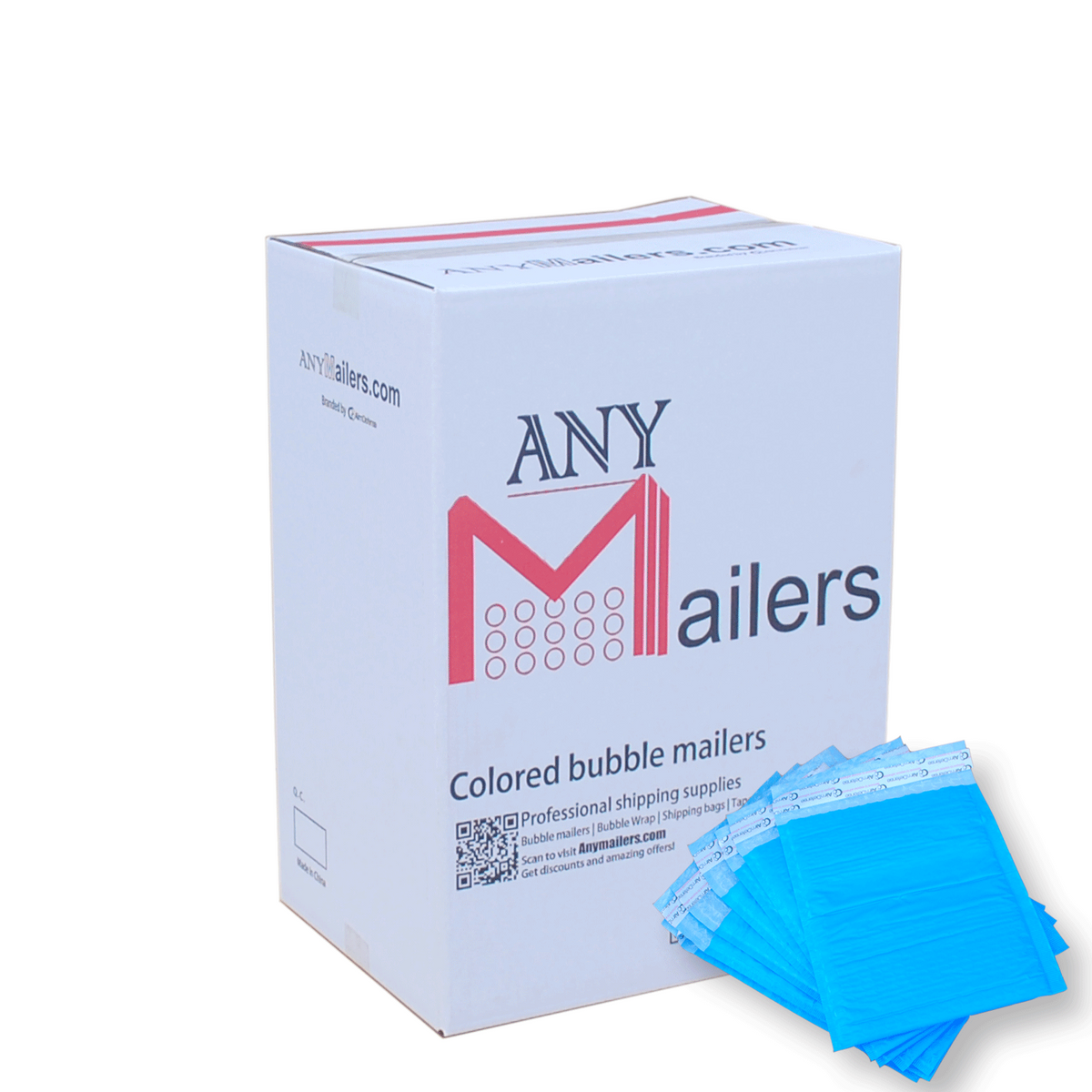 AirnDefense #5 10.5x16" Colored Poly Bubble Mailers Shipping Padded Envelopes