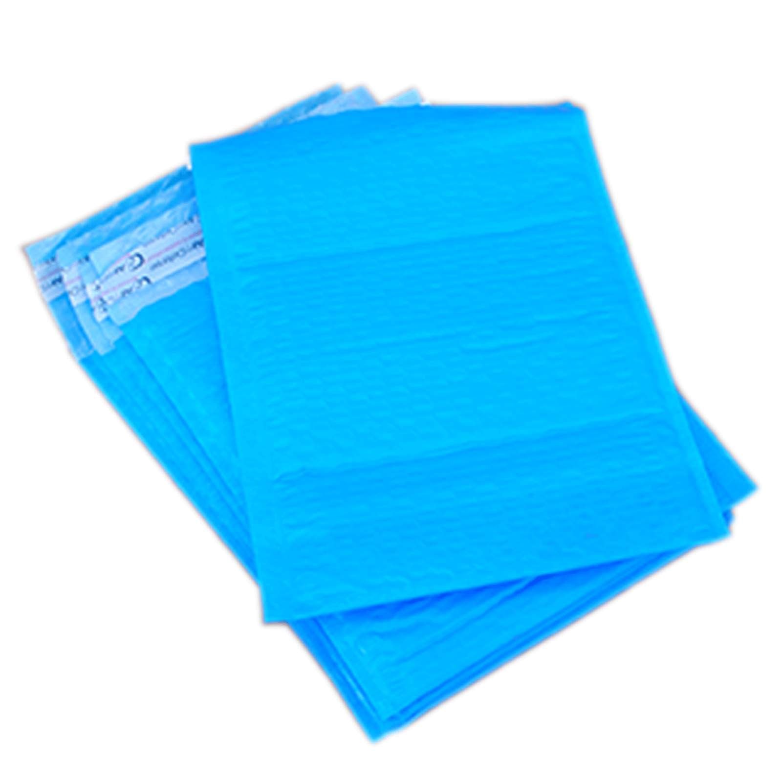AirnDefense Any Size Blue Poly Bubble Mailers Plastic Shipping Padded Envelopes
