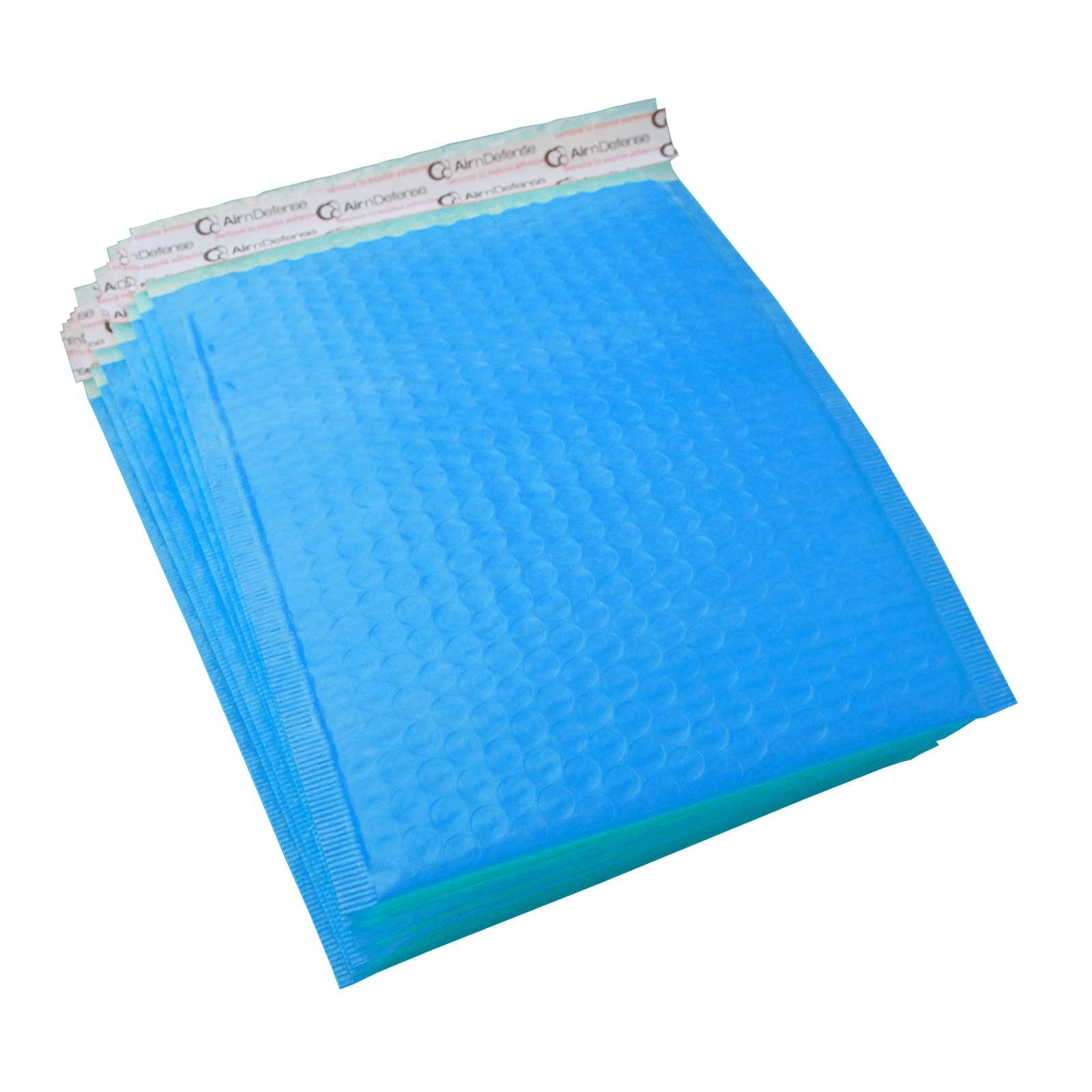 AirnDefense Any Size Blue Poly Bubble Mailers Plastic Shipping Padded Envelopes