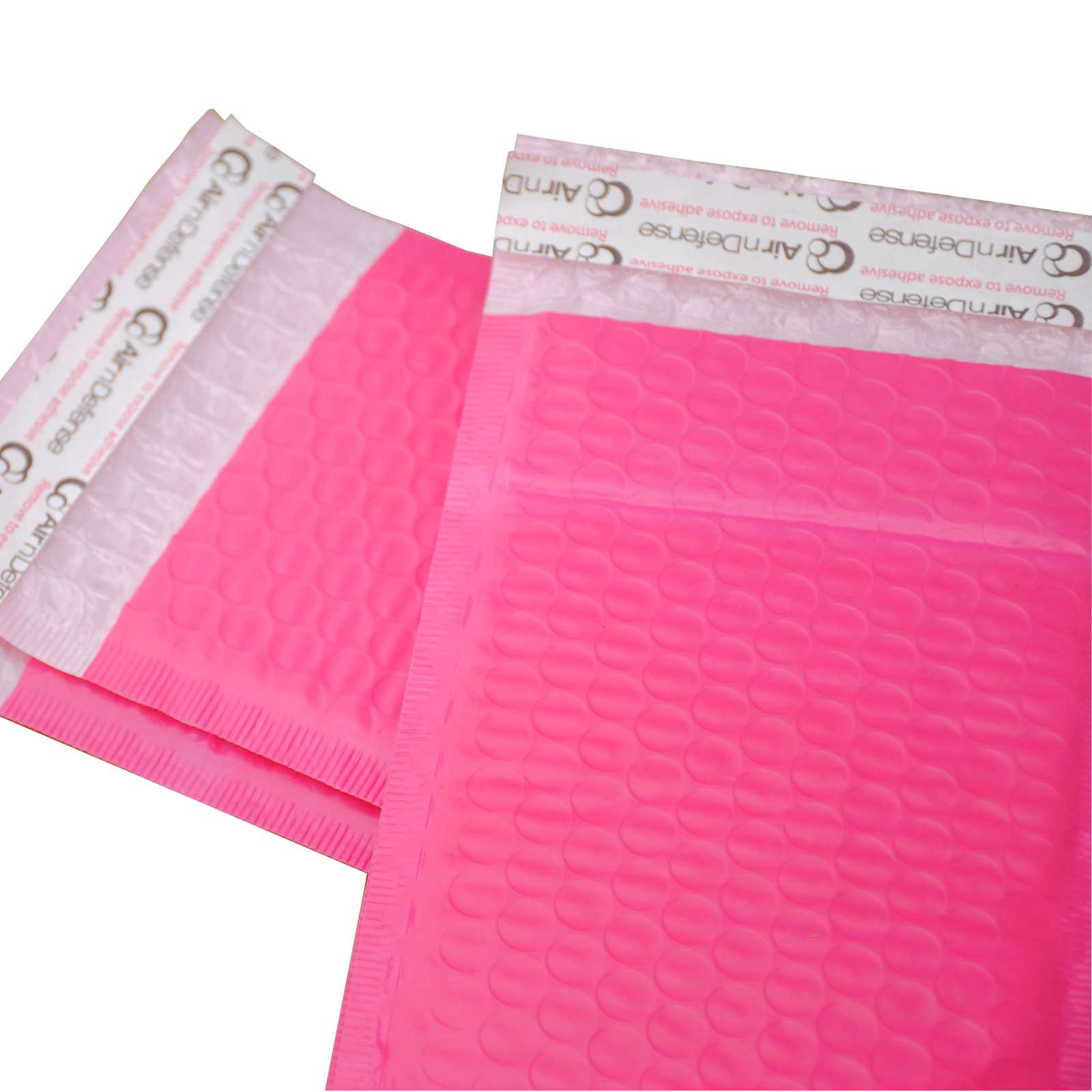 AirnDefense Any Size Pink Poly Bubble Mailers Plastic Shipping Padded Envelopes