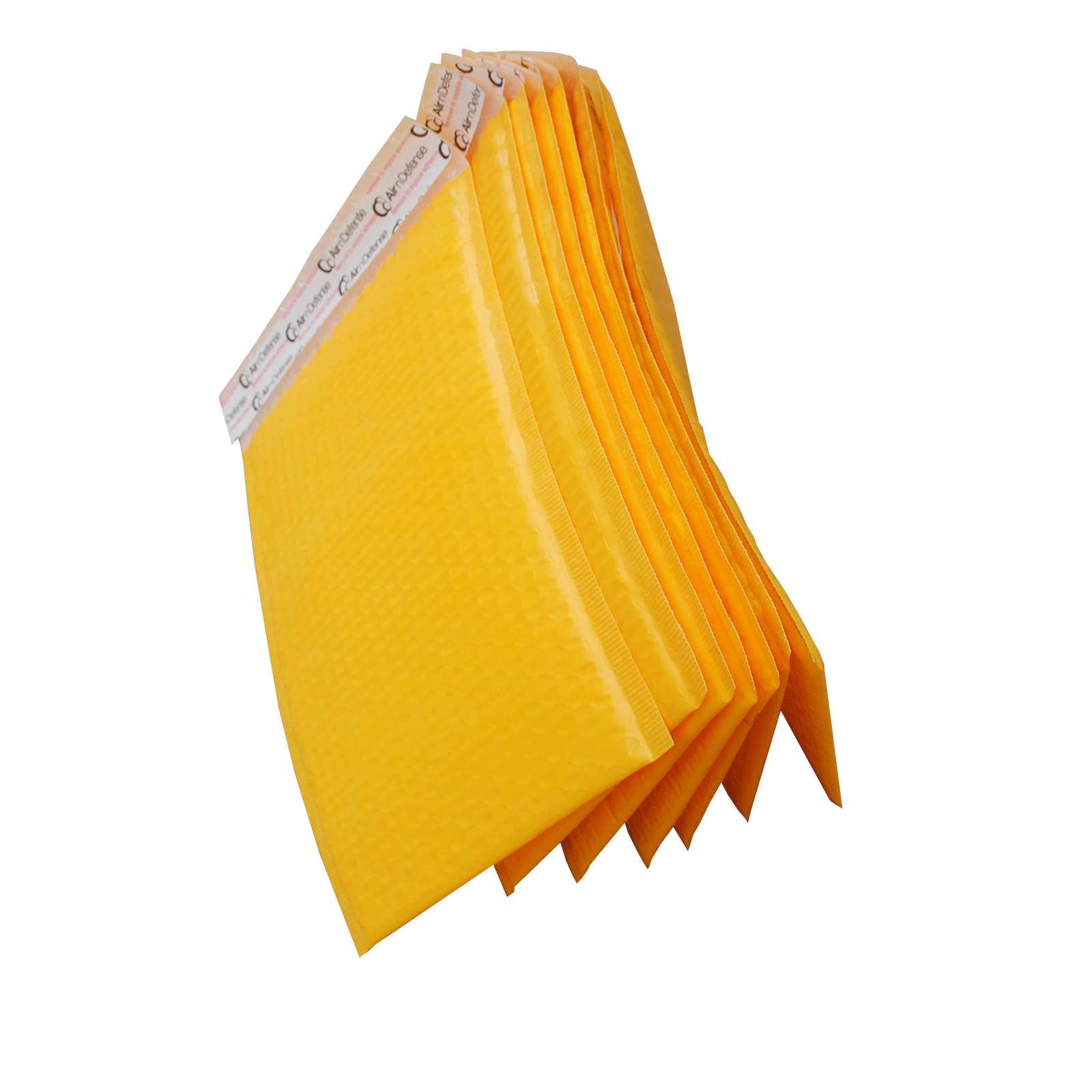 AirnDefense Any Size Yellow Poly Bubble Mailers Plastic Shipping Padded Envelope