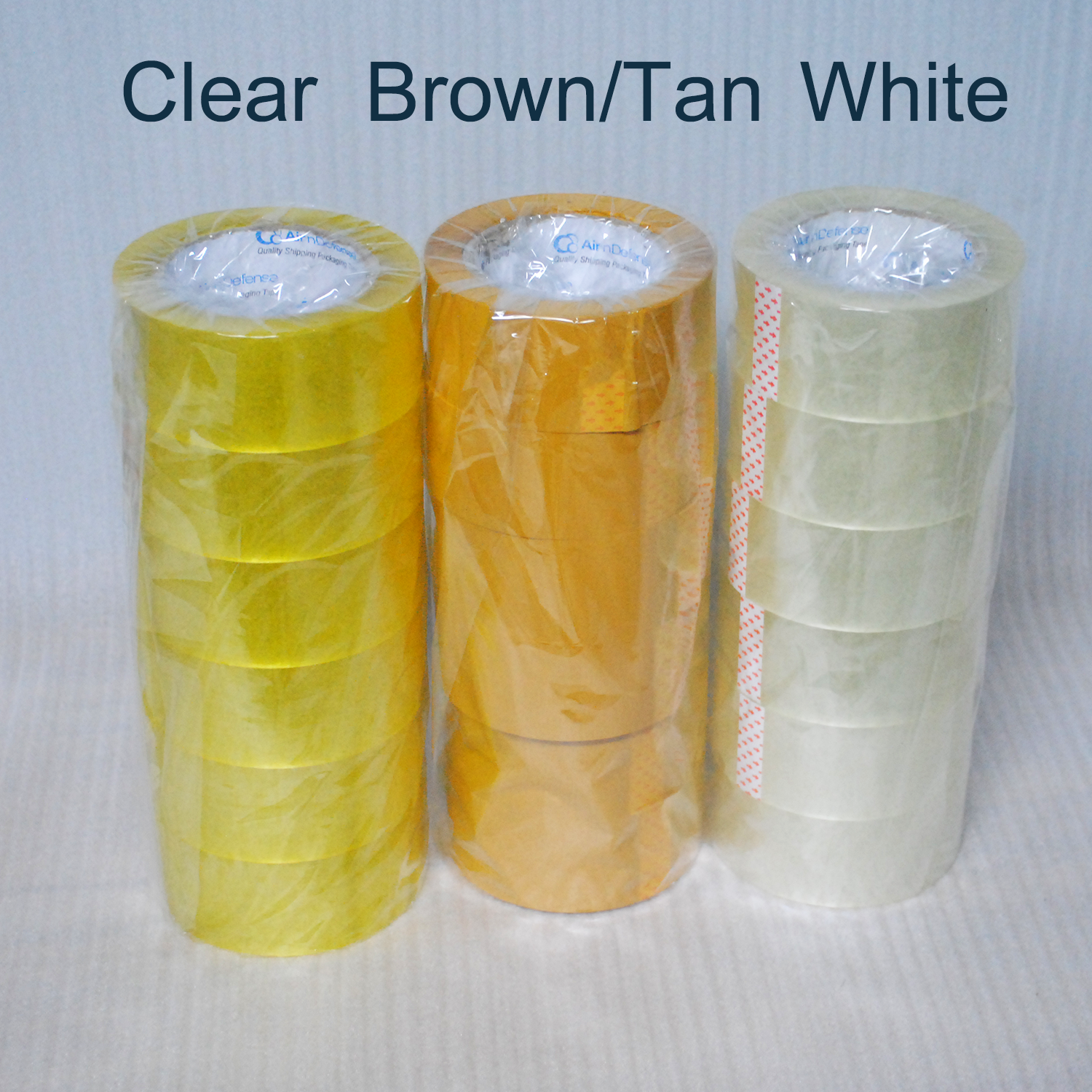 AirnDefense 2" 36 R/ 2.4" 30 Rolls Carton Box Sealing Packing Tape 2 Mil 100Yd