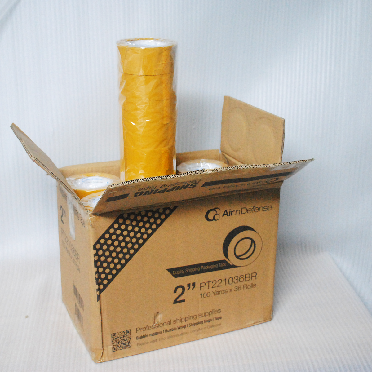 AirnDefense 2" 36 R/ 2.4" 30 Rolls Carton Box Sealing Packing Tape 2 Mil 100Yd