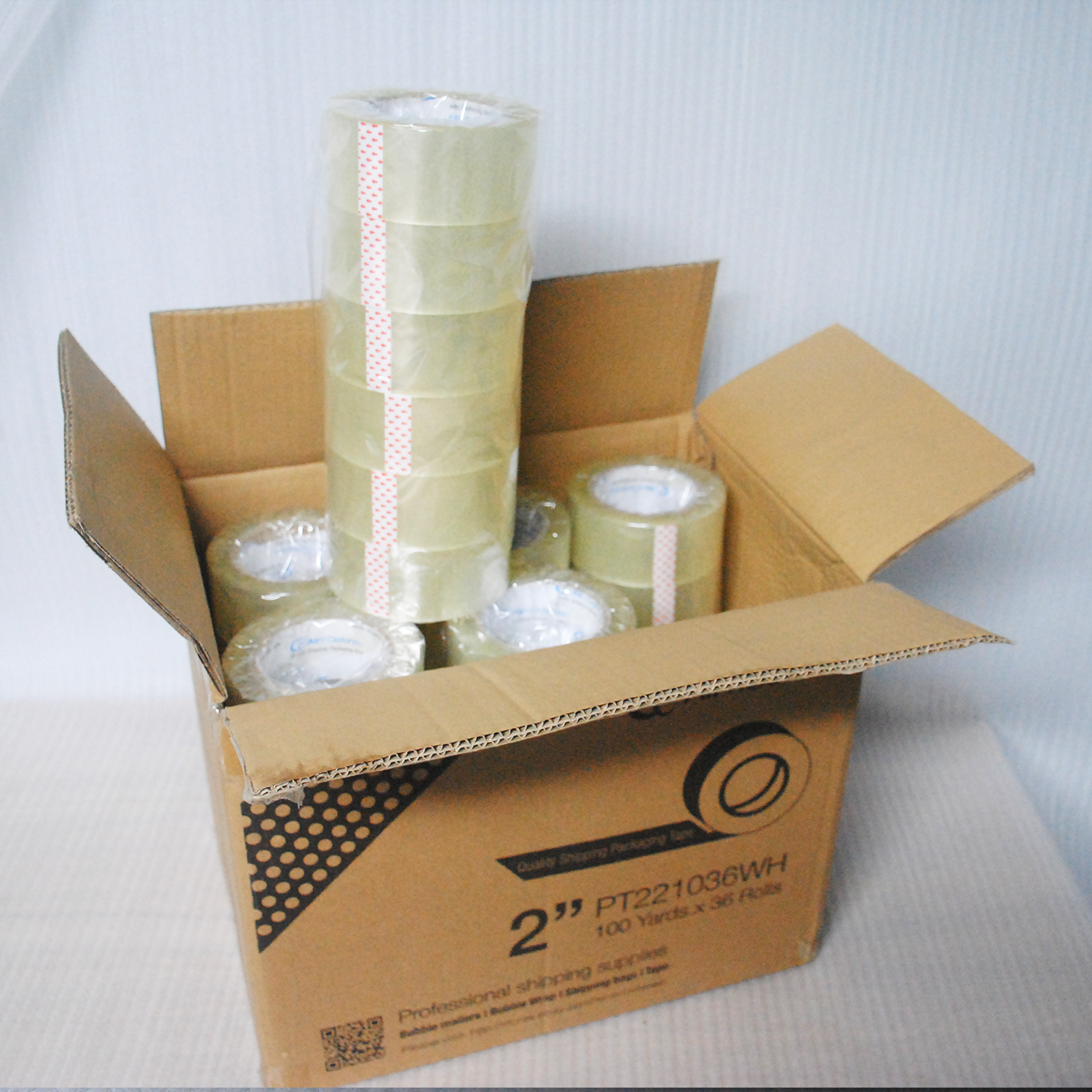 AirnDefense 2" 36 R/ 2.4" 30 Rolls Carton Box Sealing Packing Tape 2 Mil 100Yd