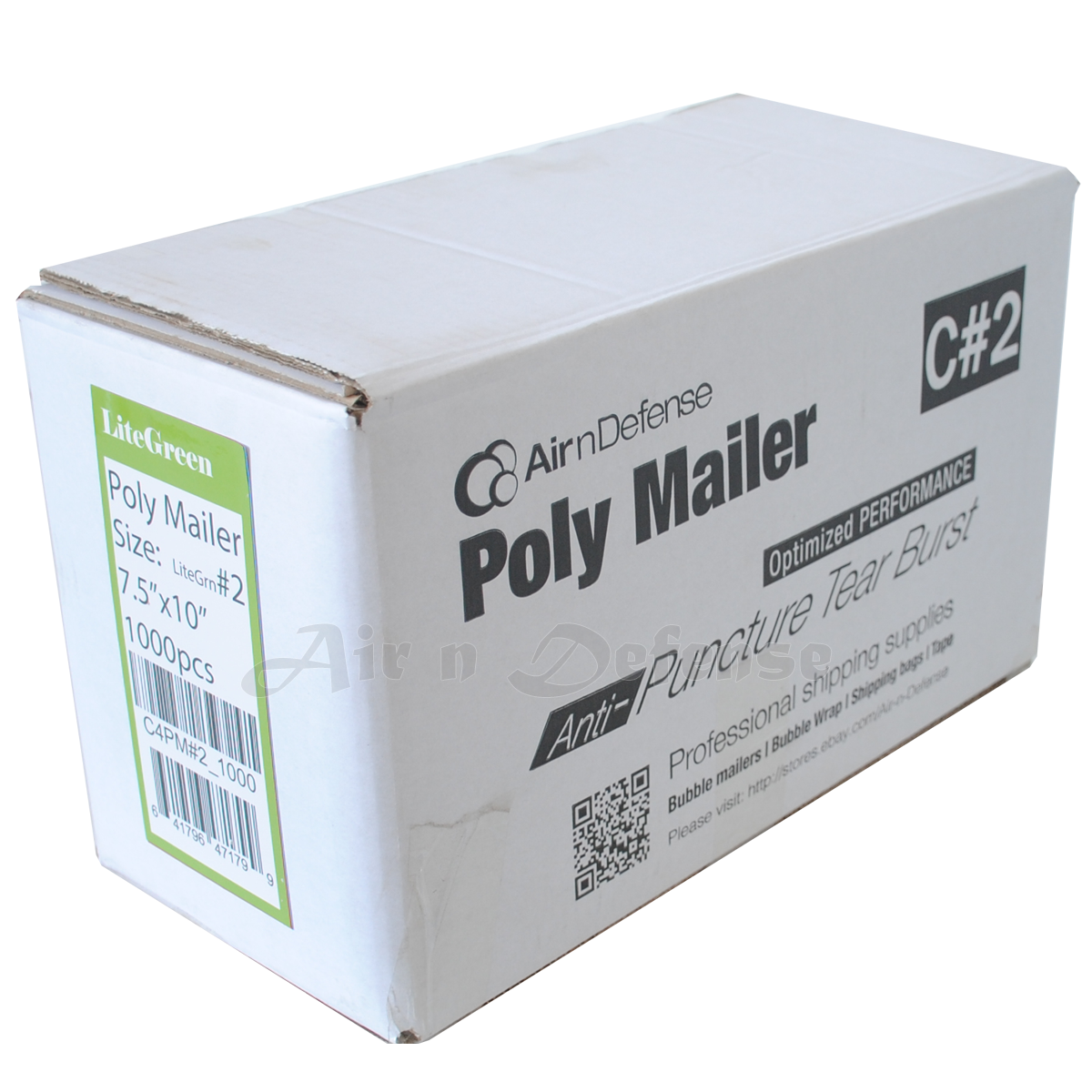 7.5 x 10.5" Poly Mailers 2.5 MIL AirnDefense Pink Red Light Green Blue Yellow