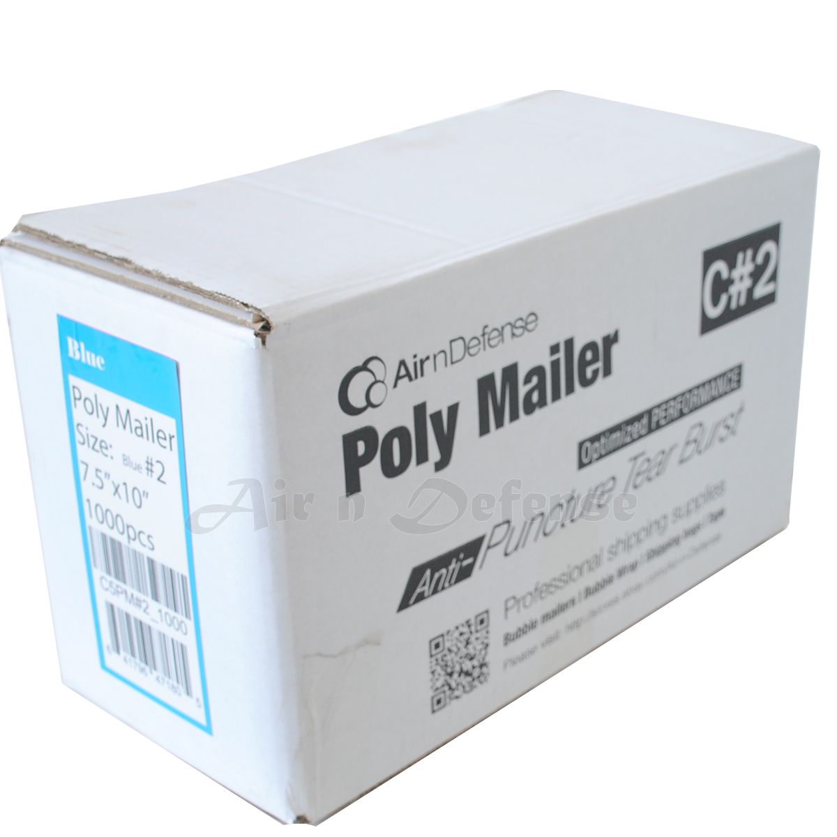 7.5 x 10.5" Poly Mailers 2.5 MIL AirnDefense Pink Red Light Green Blue Yellow